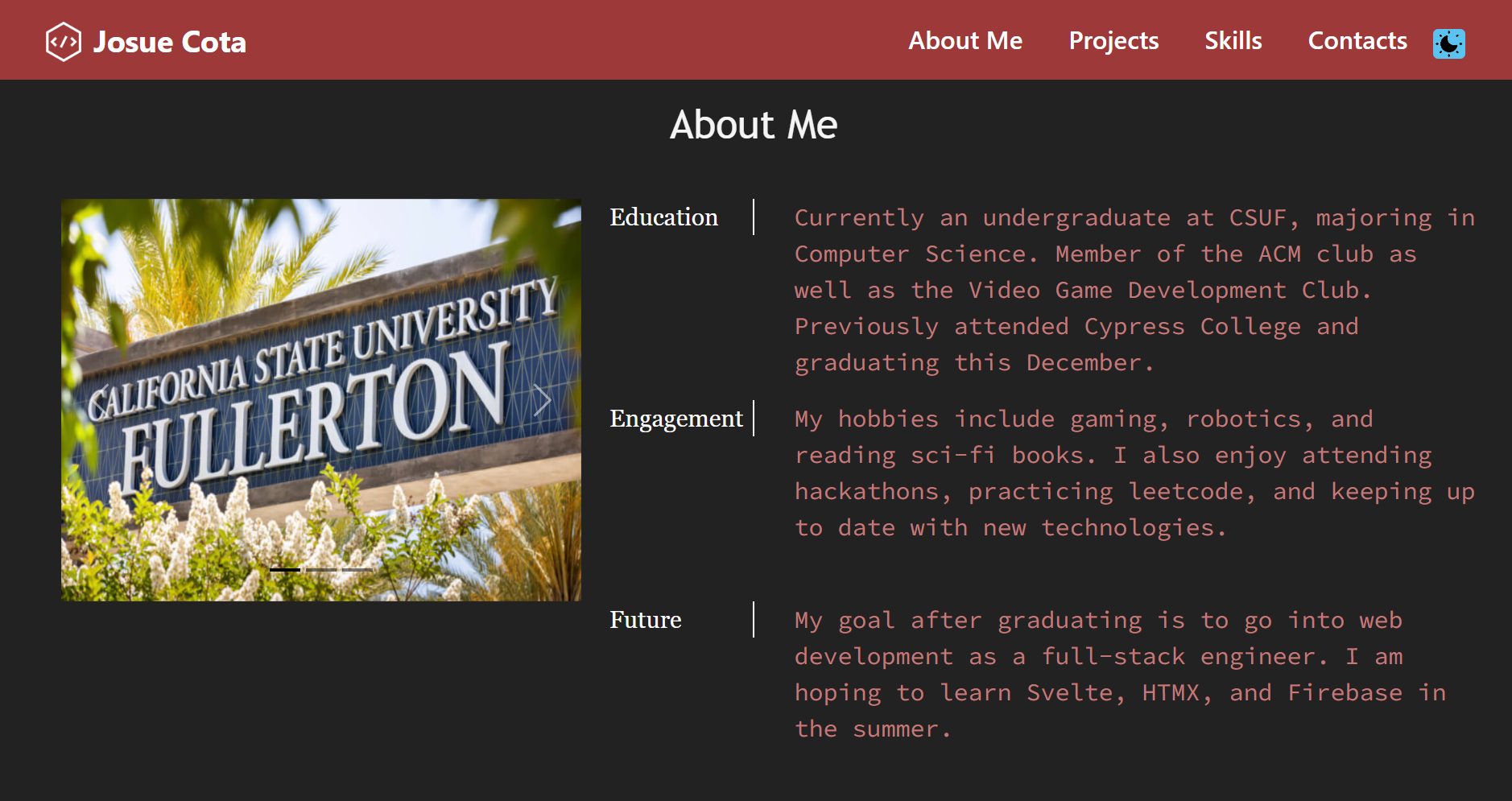 Josue Cota's submission from Devpost